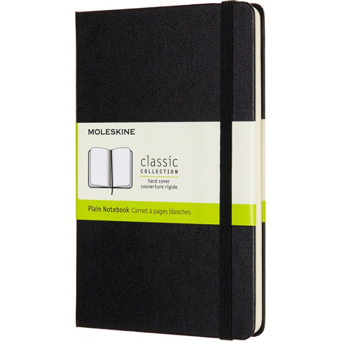 Блокнот MOLESKINE Classic Medium, без линовки, чёрный QP052